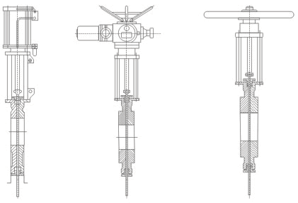 BYSCZ插板阀尺寸图