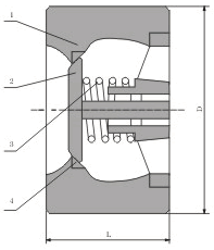 H71H对夹升降式静音止回阀尺寸图